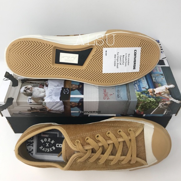 Converse JP Signature OX Fur Camel W AUTHENTIC - Picture 7 of 8